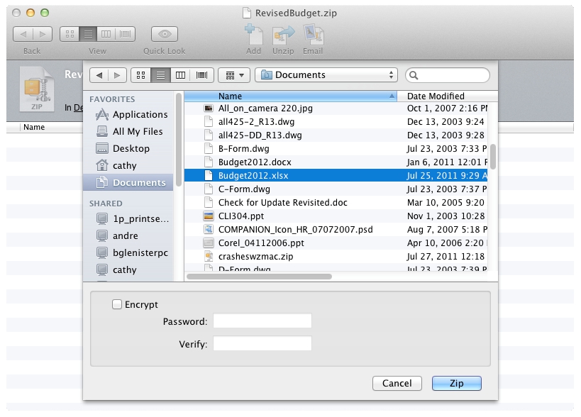 winzip for mac password